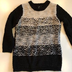 Black and white sweater